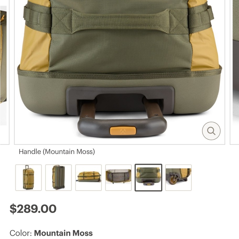 Rei CoOp Big Haul Recycled Rolling Duffel 34 Gem